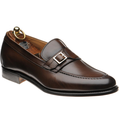 Product image for Herring Rigoletto mens monk shoes in brown calf