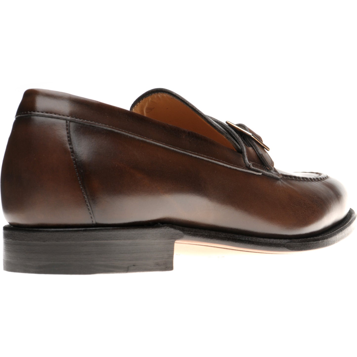Product image for Herring Rigoletto mens monk shoes in brown calf