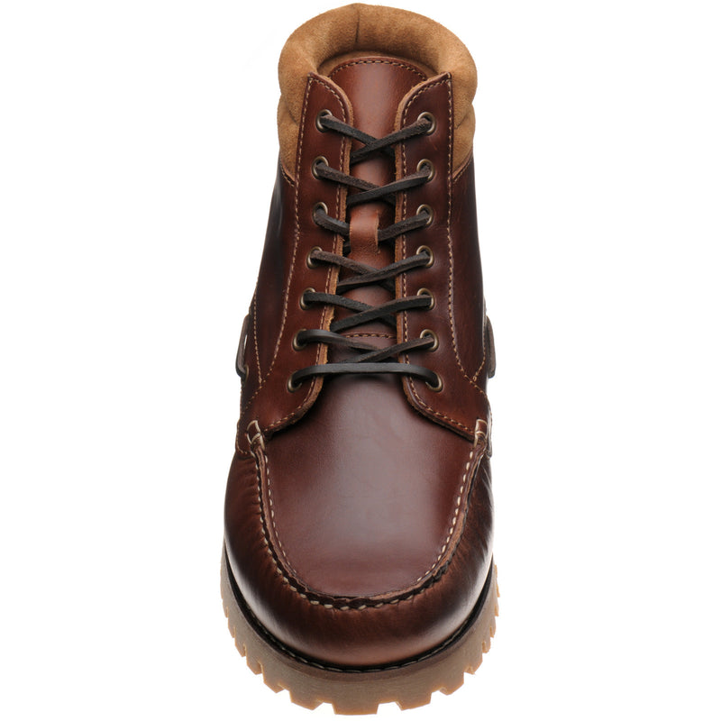Product image for Herring Rockall mens rubber-soled boots in chestnut (second)