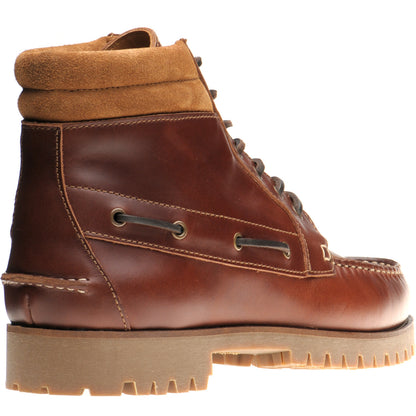 Product image for Herring Rockall mens rubber-soled boots in chestnut (second)