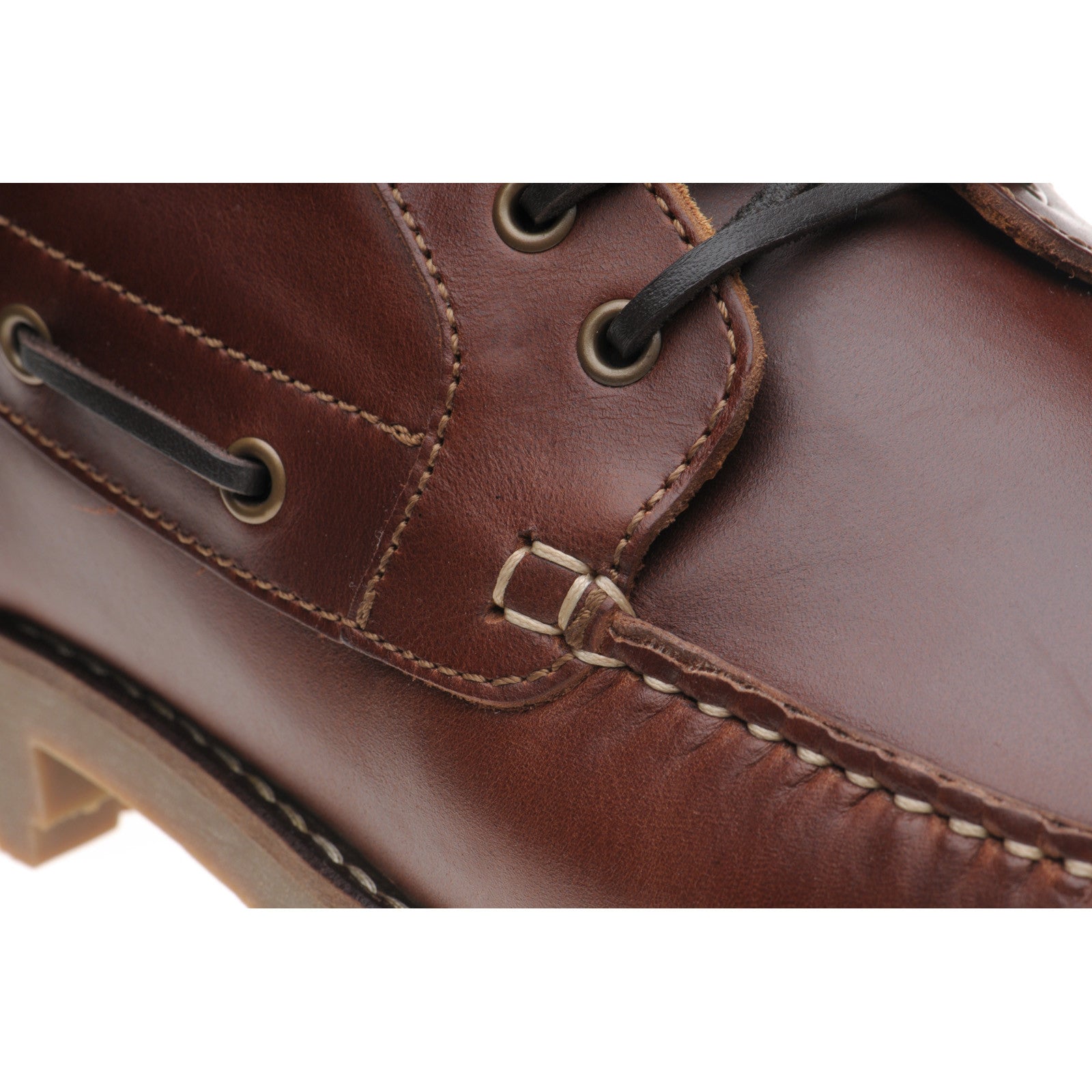 Product image for Herring Rockall mens rubber-soled boots in chestnut (second)