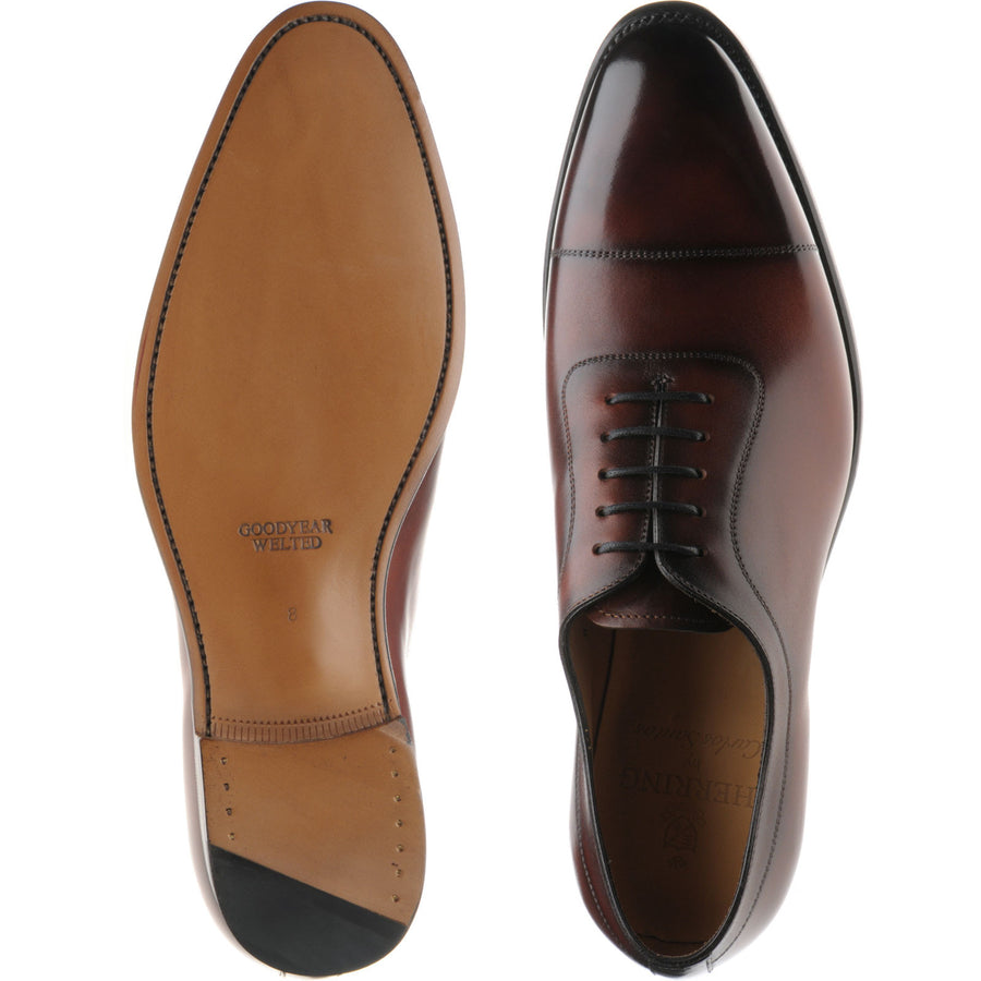 Product image for Herring Rodington mens Oxfords in rosewood calf (second)