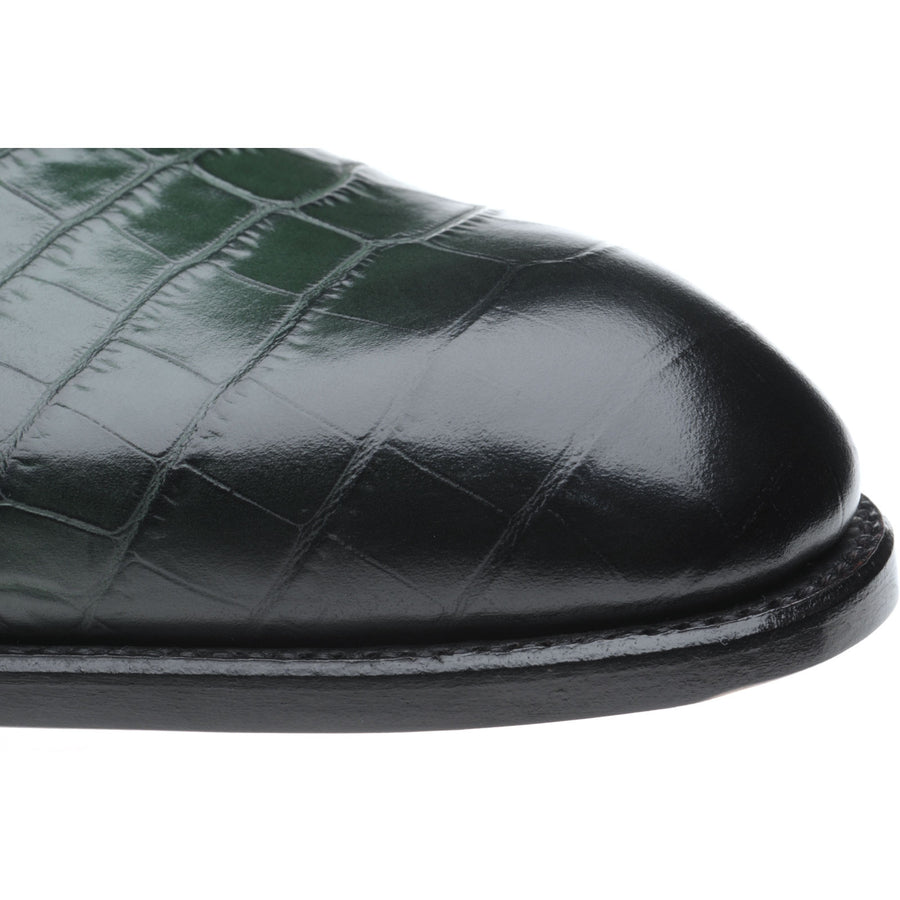 Product image for Herring Salobrena mens monk shoes in green croc