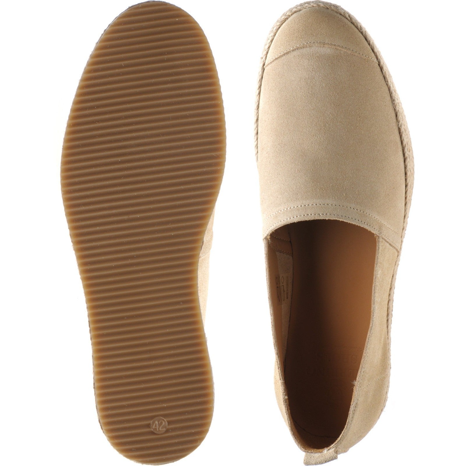 Product image for Herring Sanremo Espadrilles in biscuit suede