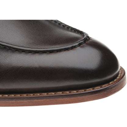 Product image for Herring Seaton mens loafers in dark brown calf