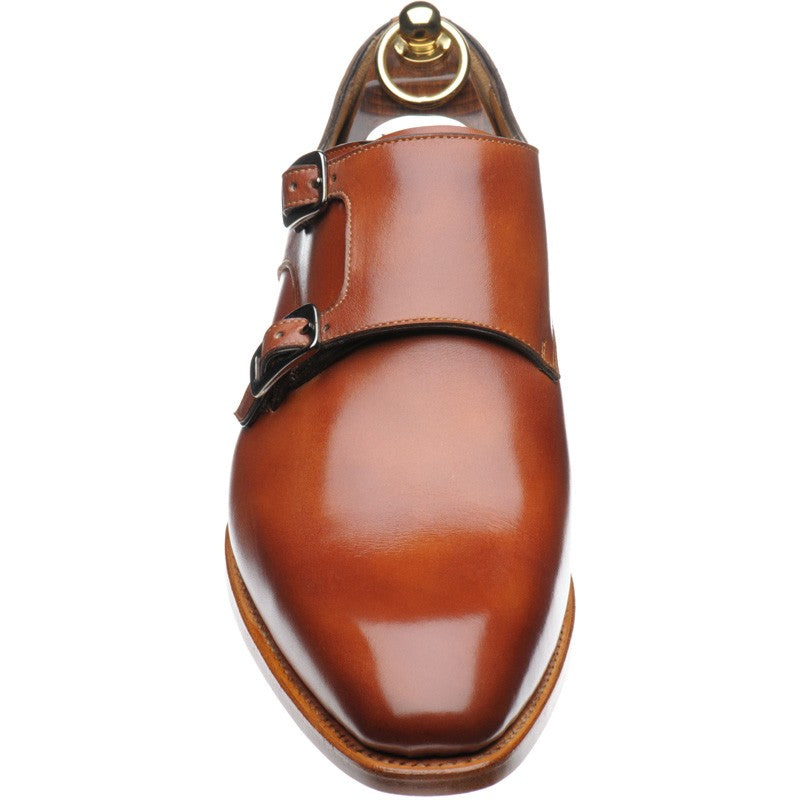 Product image for Herring Shakespeare mens double monk shoes in tan calf (second)