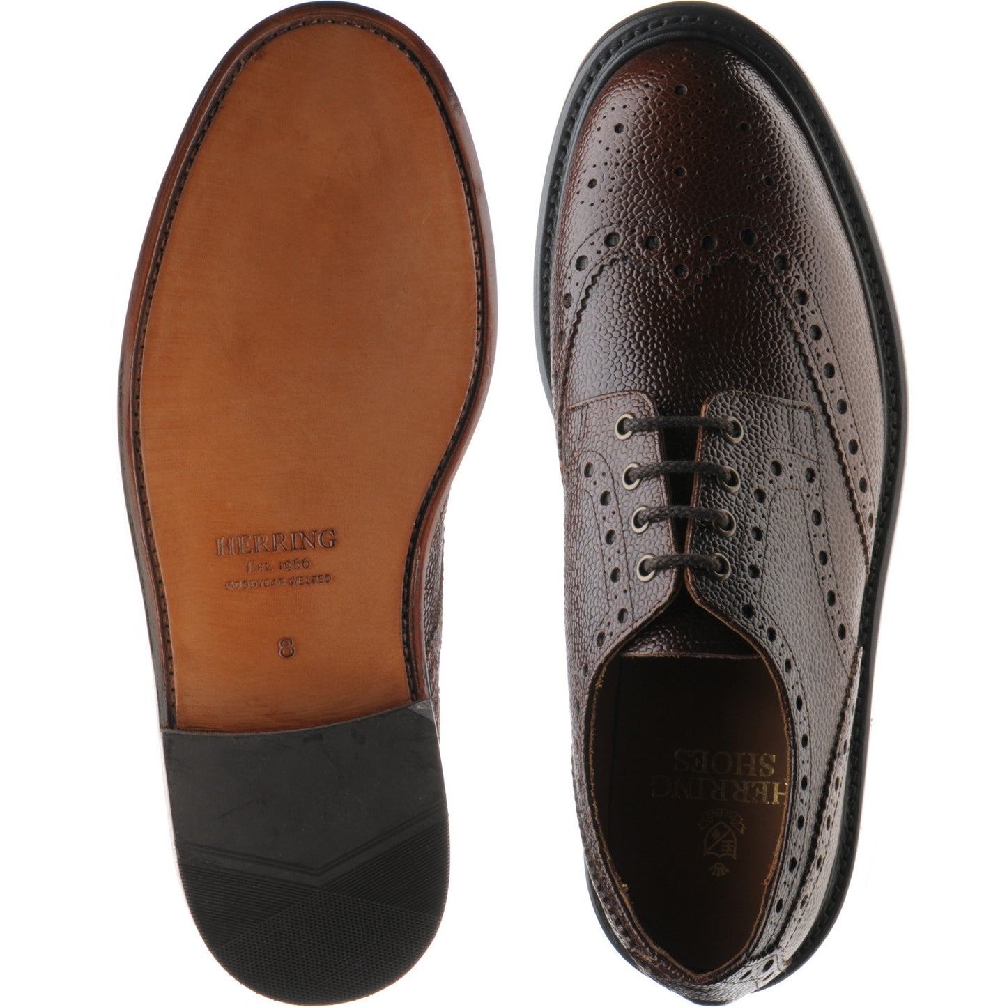 Product image for Herring Sheffield in polished brown grain