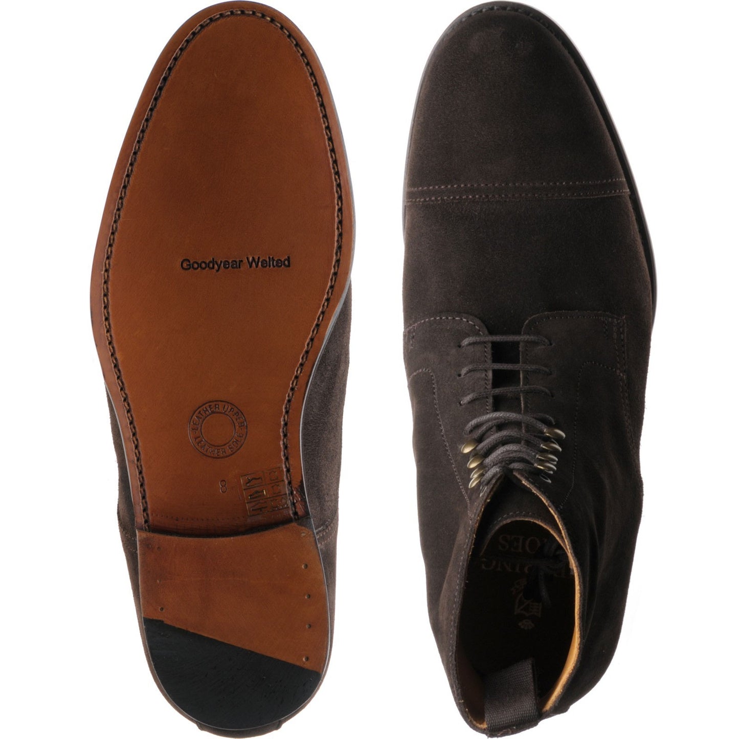 Product image for Herring Shelby mens boots in brown suede