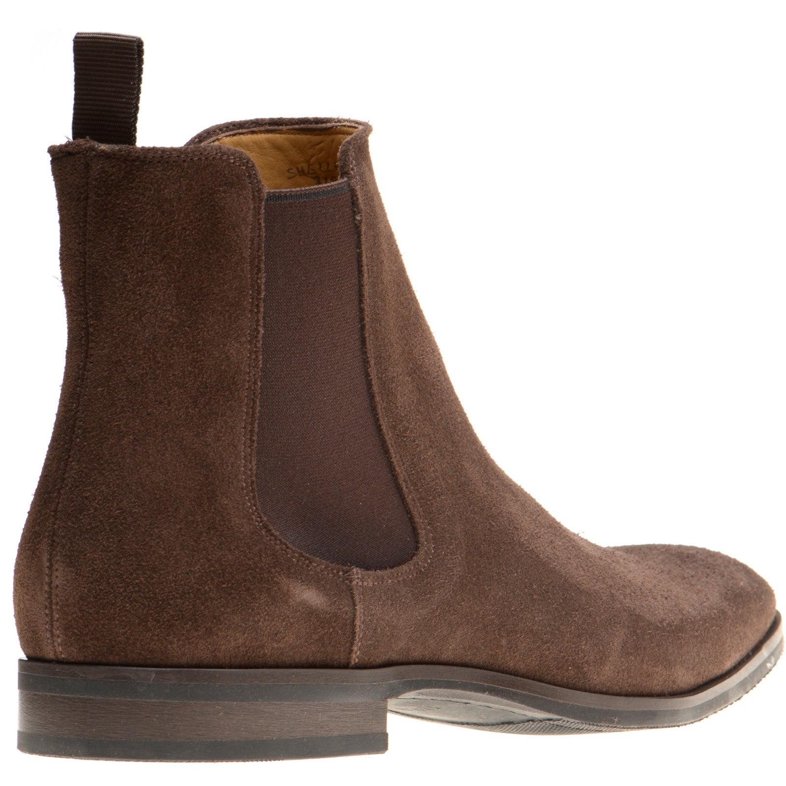 Product image for Herring Shelley mens rubber-soled Chelsea boots in brown suede