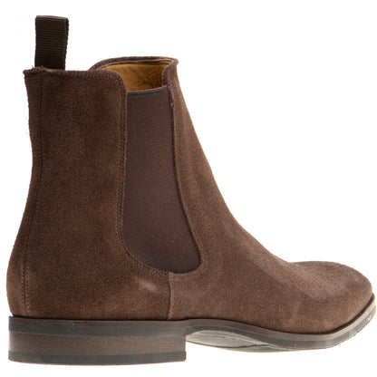 Product image for Herring Shelley mens rubber-soled Chelsea boots in brown suede
