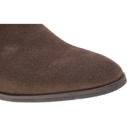 Product image for Herring Shelley mens rubber-soled Chelsea boots in brown suede