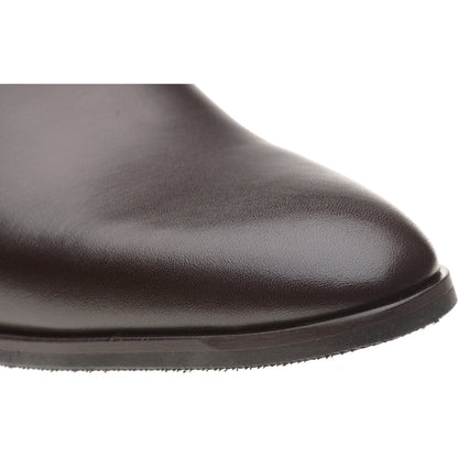 Product image for Herring Shelley mens rubber-soled Chelsea boots in chocolate brown calf