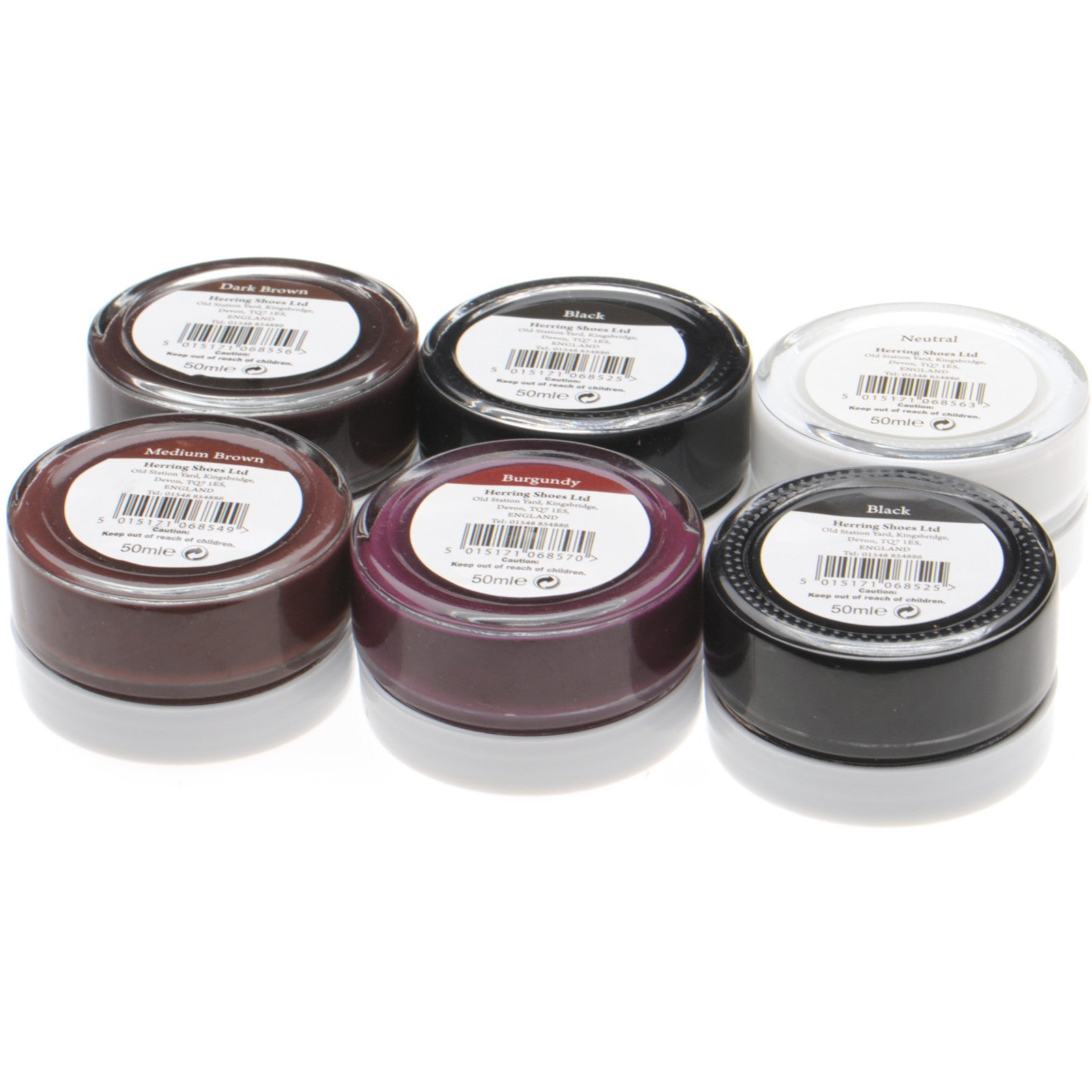 Product image for Herring Shoe Cream Polish Set (6) in multi-colour pack