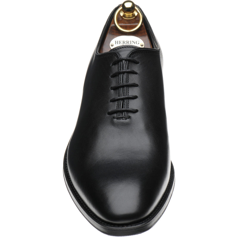 Product image for Herring Shrewsbury mens hybrid-soled Oxfords in black calf