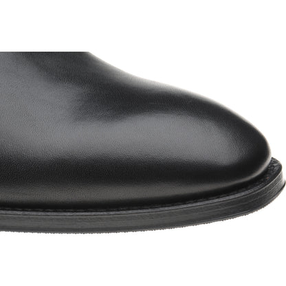 Product image for Herring Shrewsbury mens hybrid-soled Oxfords in black calf