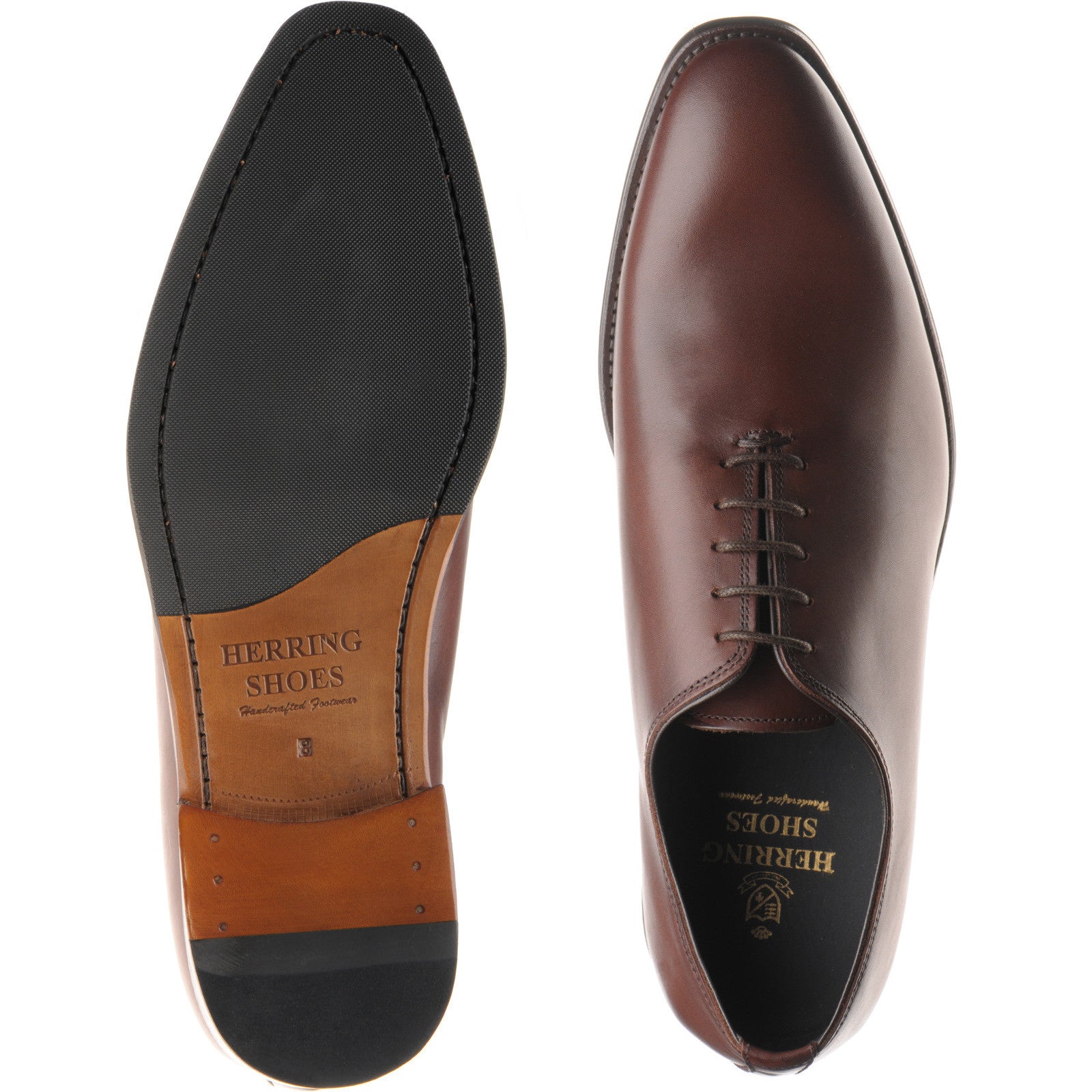 Product image for Herring Shrewsbury in dark brown calf
