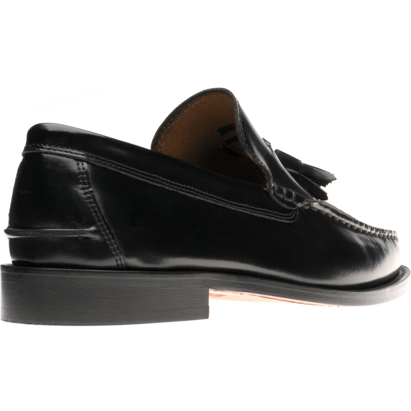 Product image for Herring Sienna II mens hybrid-soled tasselled loafers in black polished