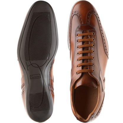 Product image for Herring Silverstone mens rubber-soled in tan calf