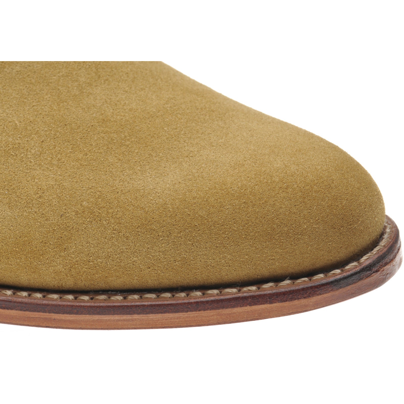 Product image for Herring Sittaford mens Chelsea boots in honey suede