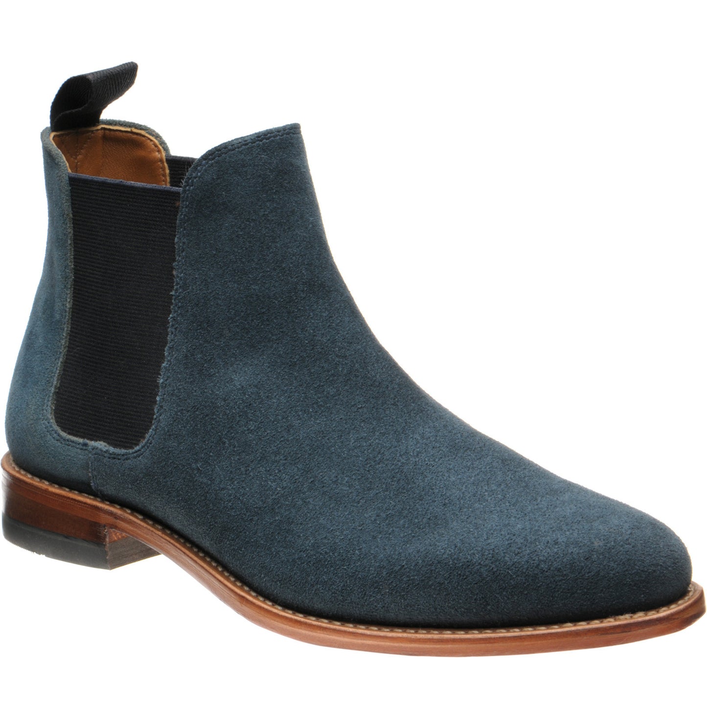 Product image for Herring Sittaford mens Chelsea boots in ocean suede