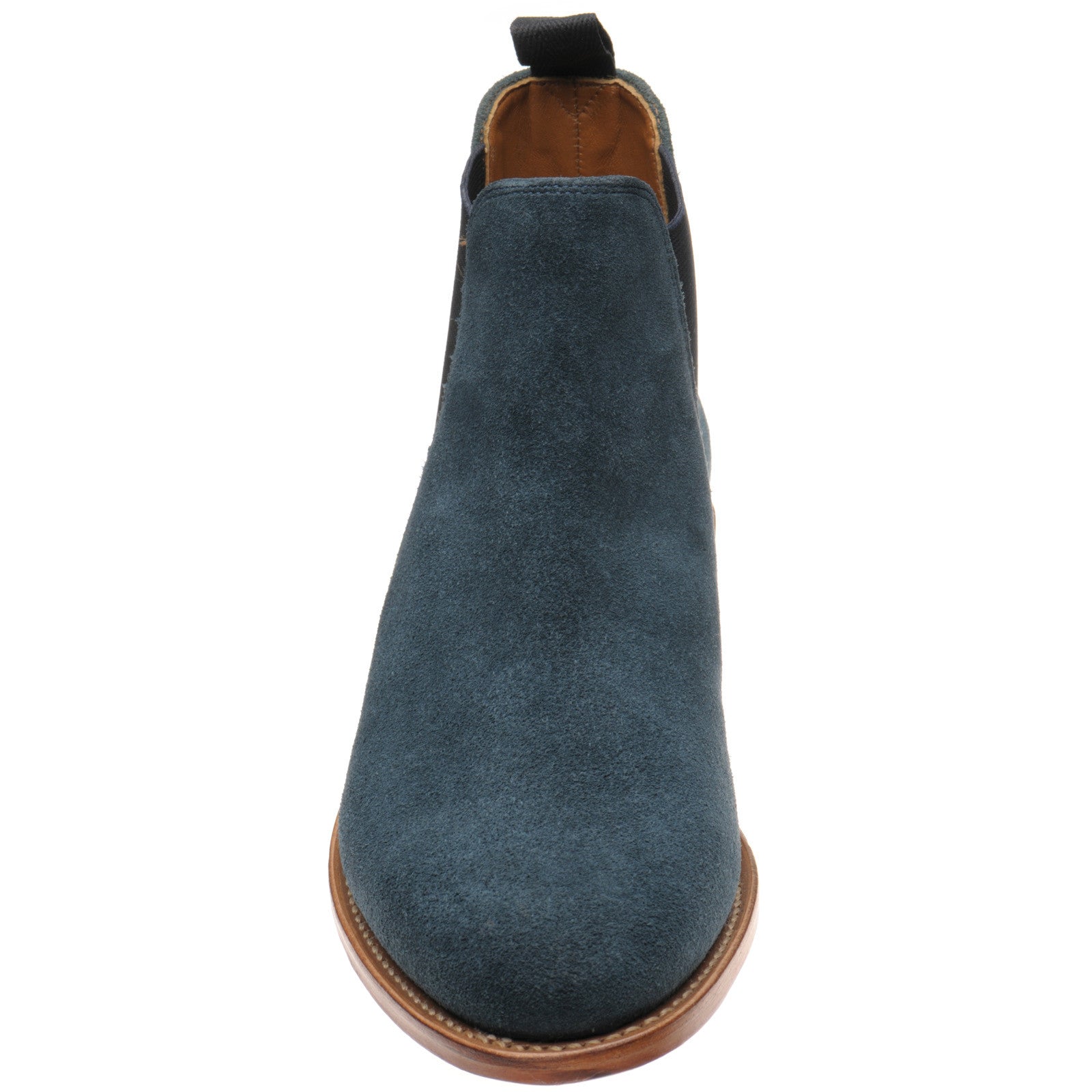 Product image for Herring Sittaford mens Chelsea boots in ocean suede