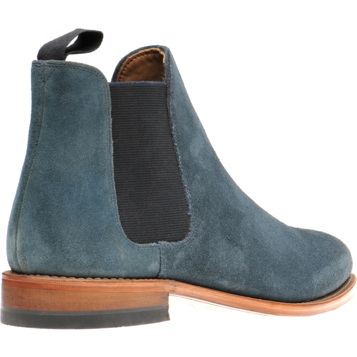 Product image for Herring Sittaford mens Chelsea boots in ocean suede