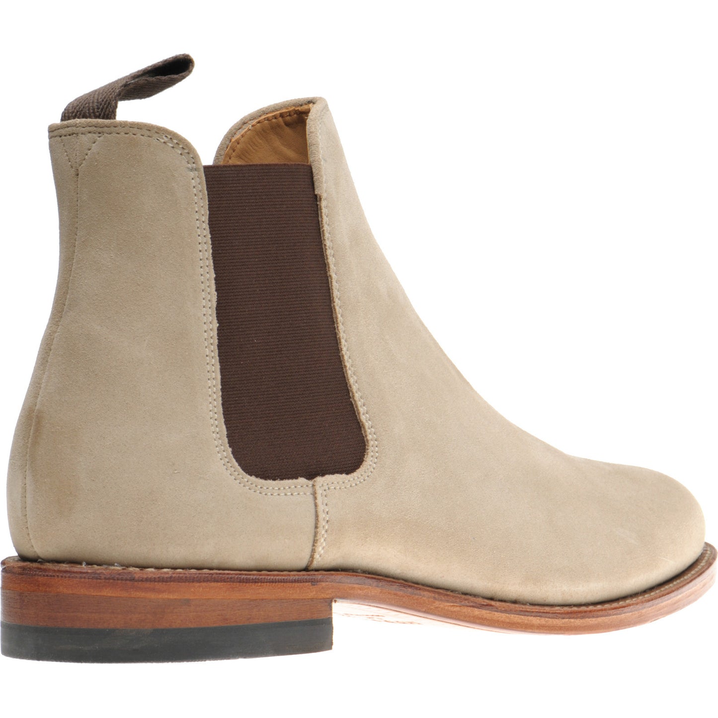 Product image for Herring Sittaford mens Chelsea boots in sand suede