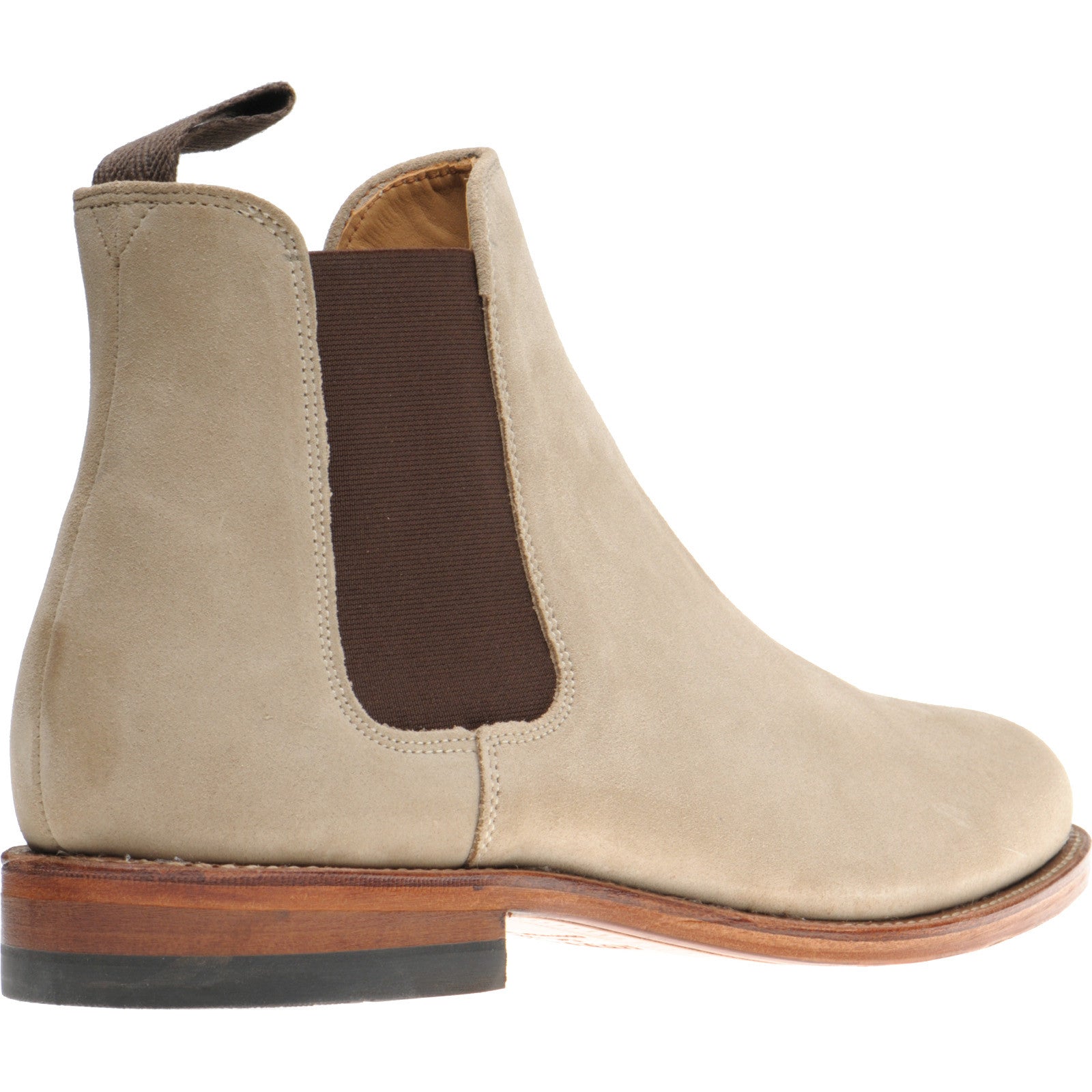 Product image for Herring Sittaford mens Chelsea boots in sand suede