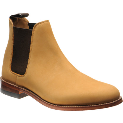 Product image for Herring Sittaford mens Chelsea boots in wheat nubuck