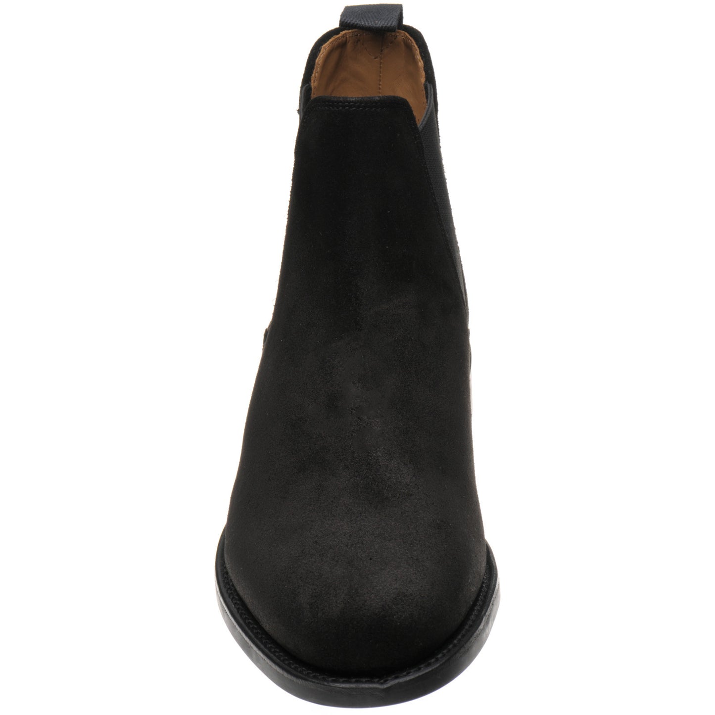 Product image for Herring Sittaford Rubber mens rubber-soled Chelsea boots in black suede