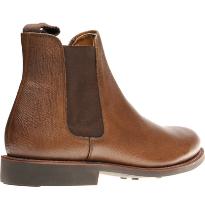 Product image for Herring Sittaford Rubber mens rubber-soled Chelsea boots in brown grain