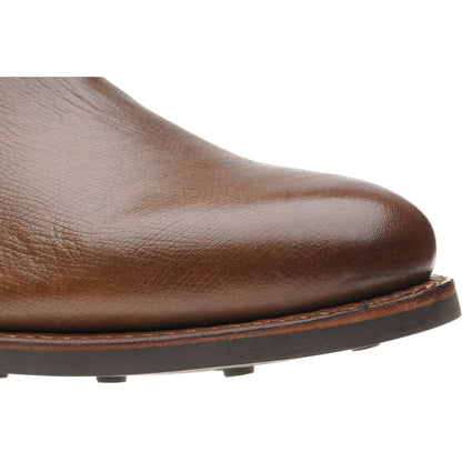 Product image for Herring Sittaford Rubber mens rubber-soled Chelsea boots in brown grain