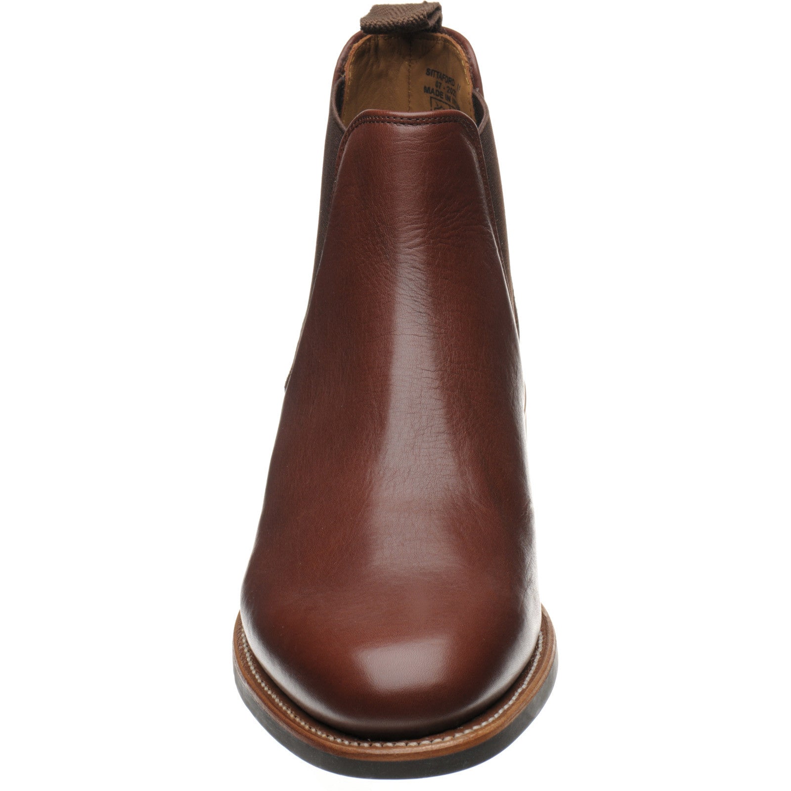 Herring Sittaford Rubber mens rubber-soled Chelsea boots in brown
