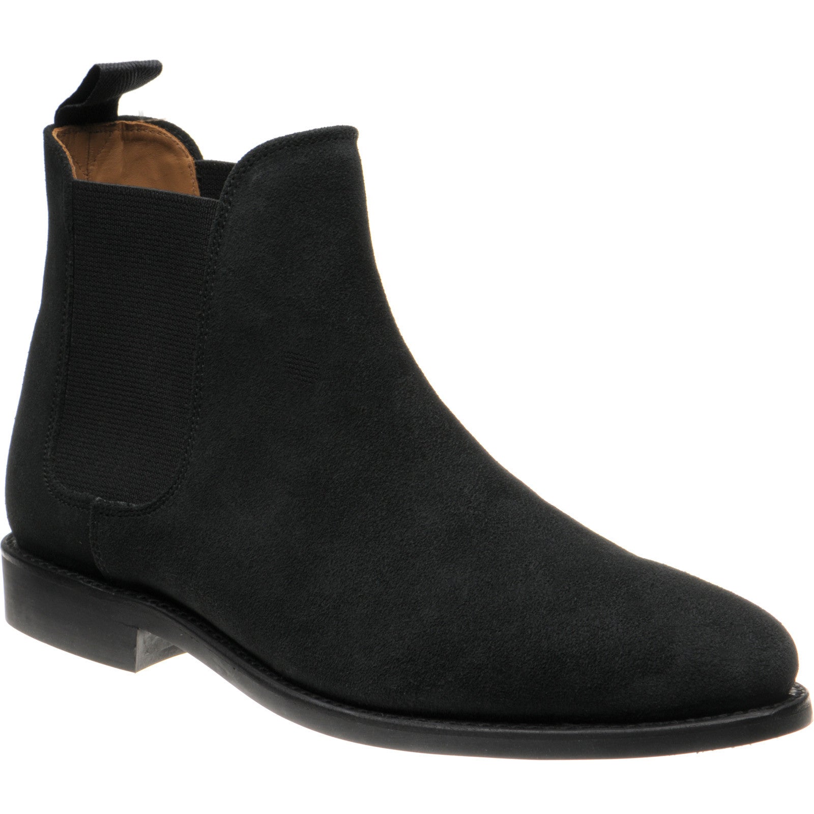 Product image for Herring Sittaford Rubber mens rubber-soled Chelsea boots in charcoal suede