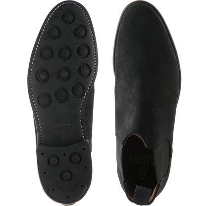 Product image for Herring Sittaford Rubber mens rubber-soled Chelsea boots in charcoal suede