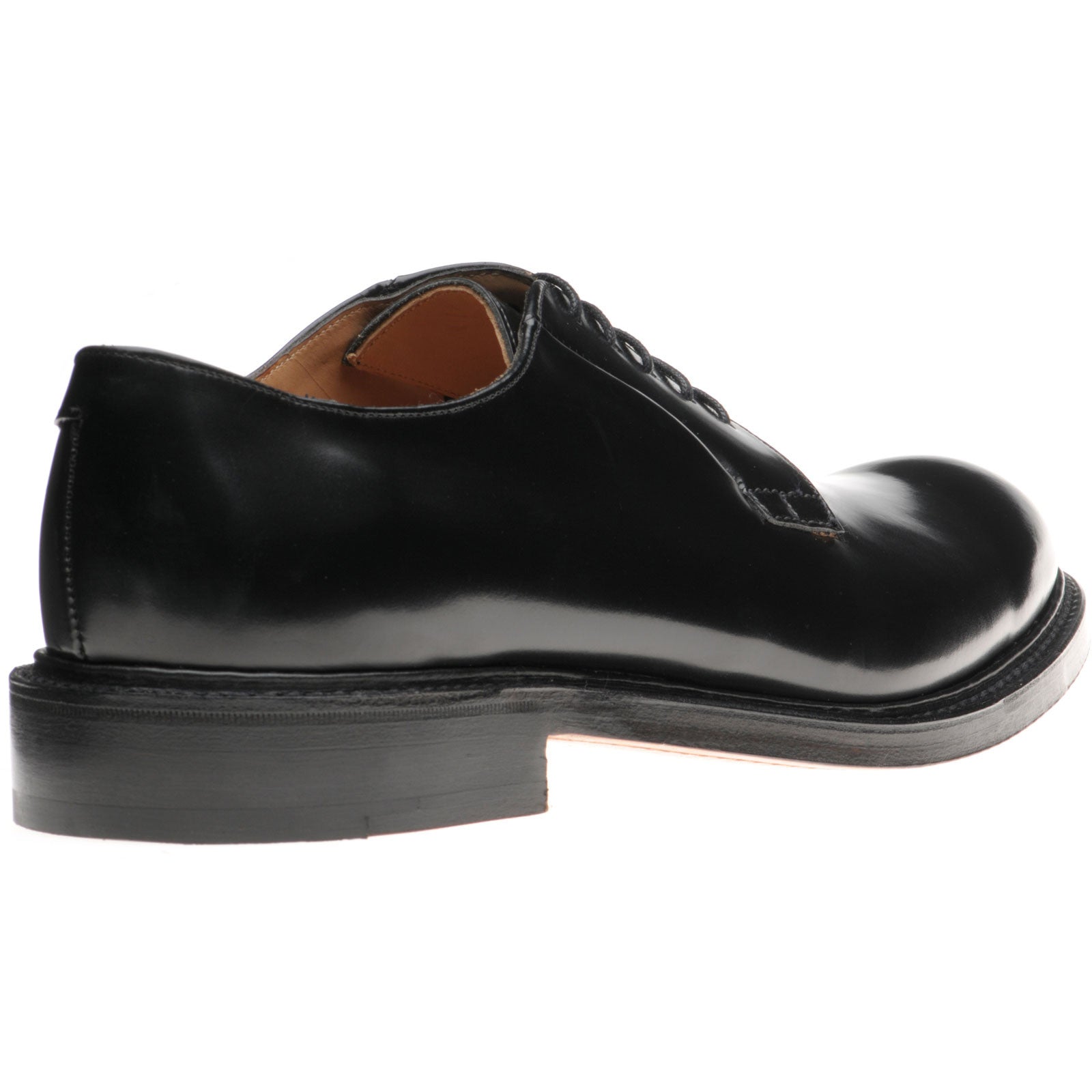 Product image for Herring Slaney mens Derby shoes in black polished