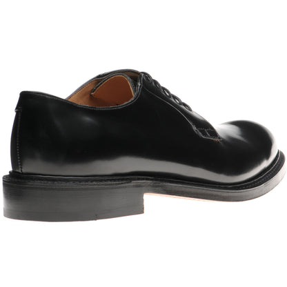 Product image for Herring Slaney mens Derby shoes in black polished