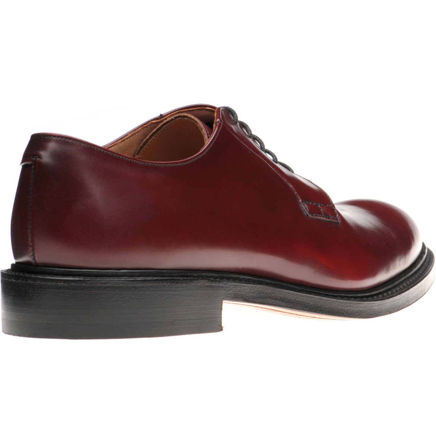 Product image for Herring Slaney mens Derby shoes in burgundy polished