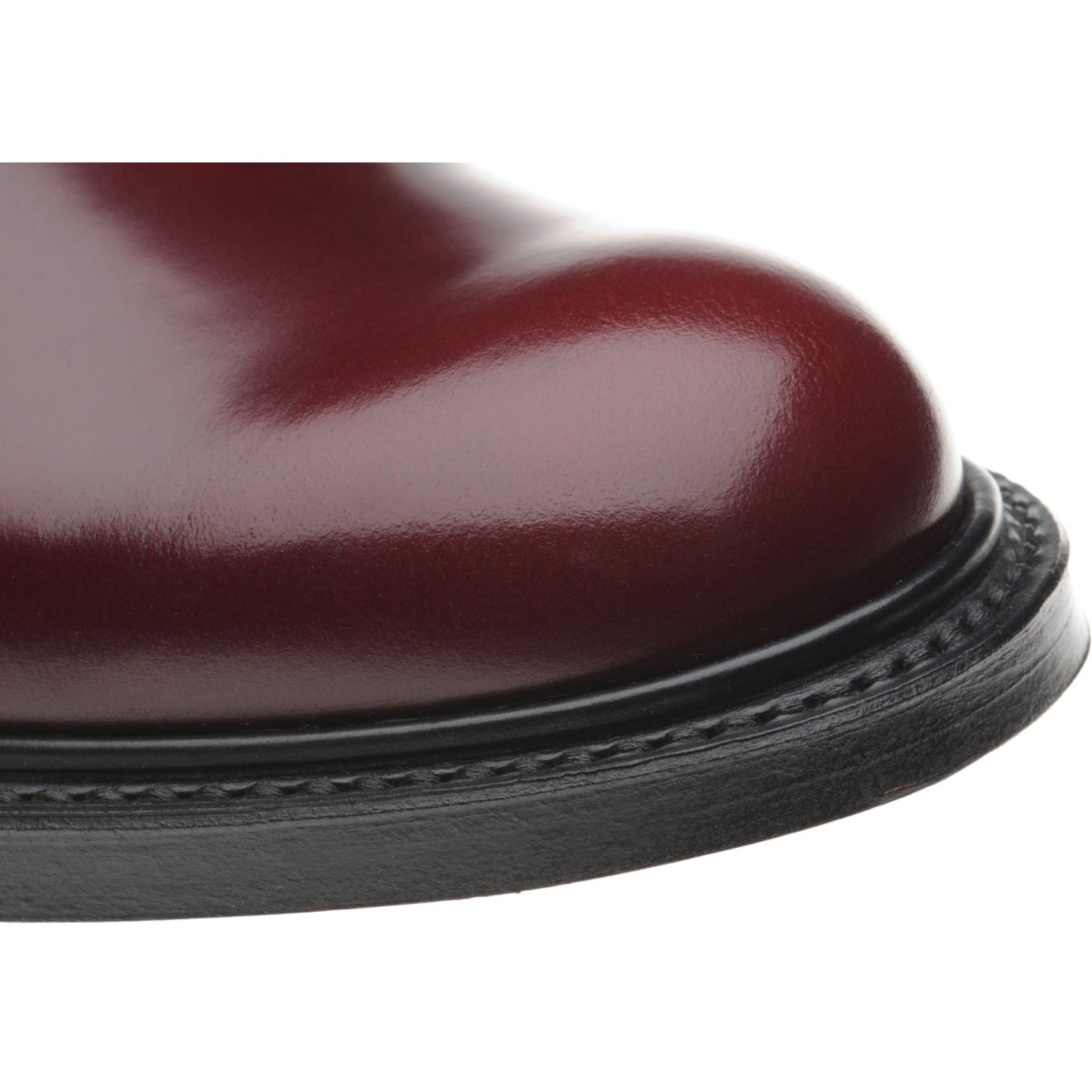 Product image for Herring Slaney mens Derby shoes in burgundy polished