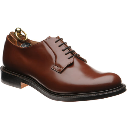 Product image for Herring Slaney mens Derby shoes in santalum brown polished