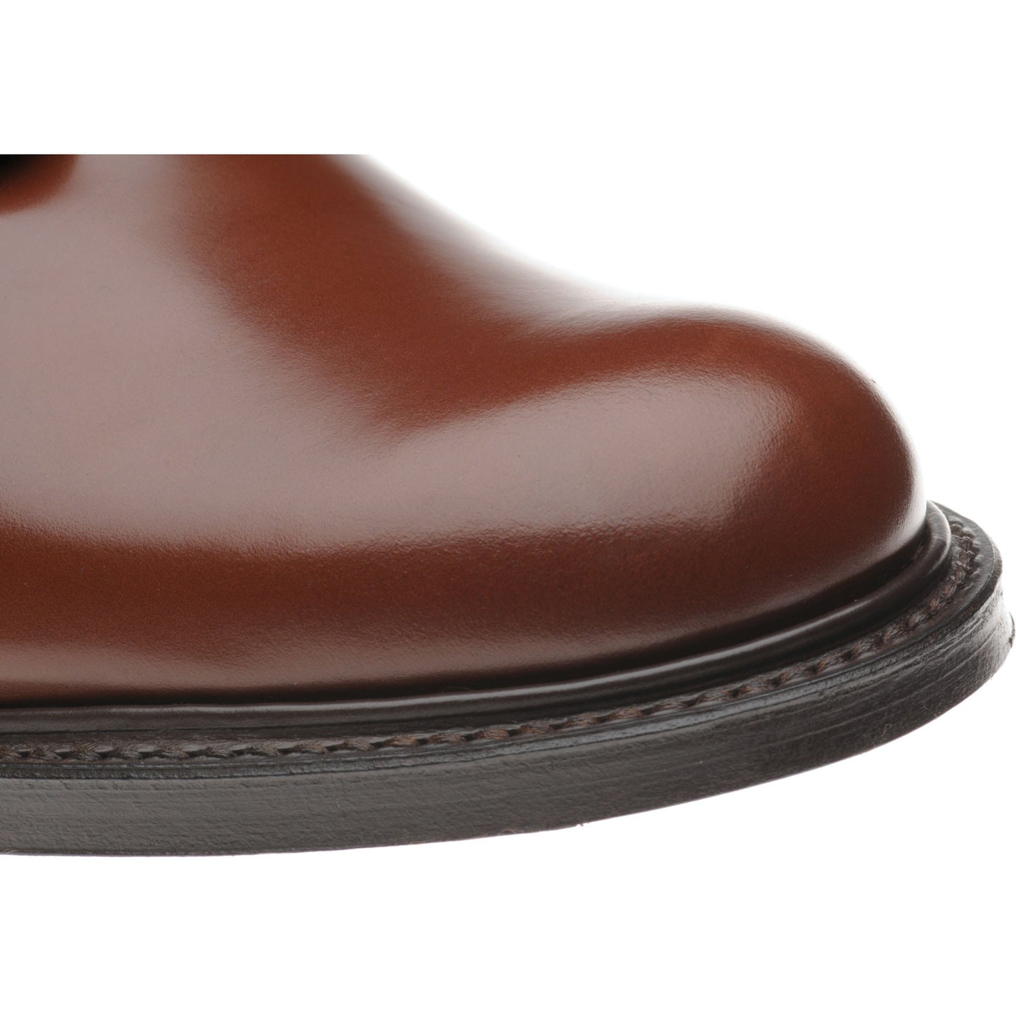Product image for Herring Slaney mens Derby shoes in santalum brown polished