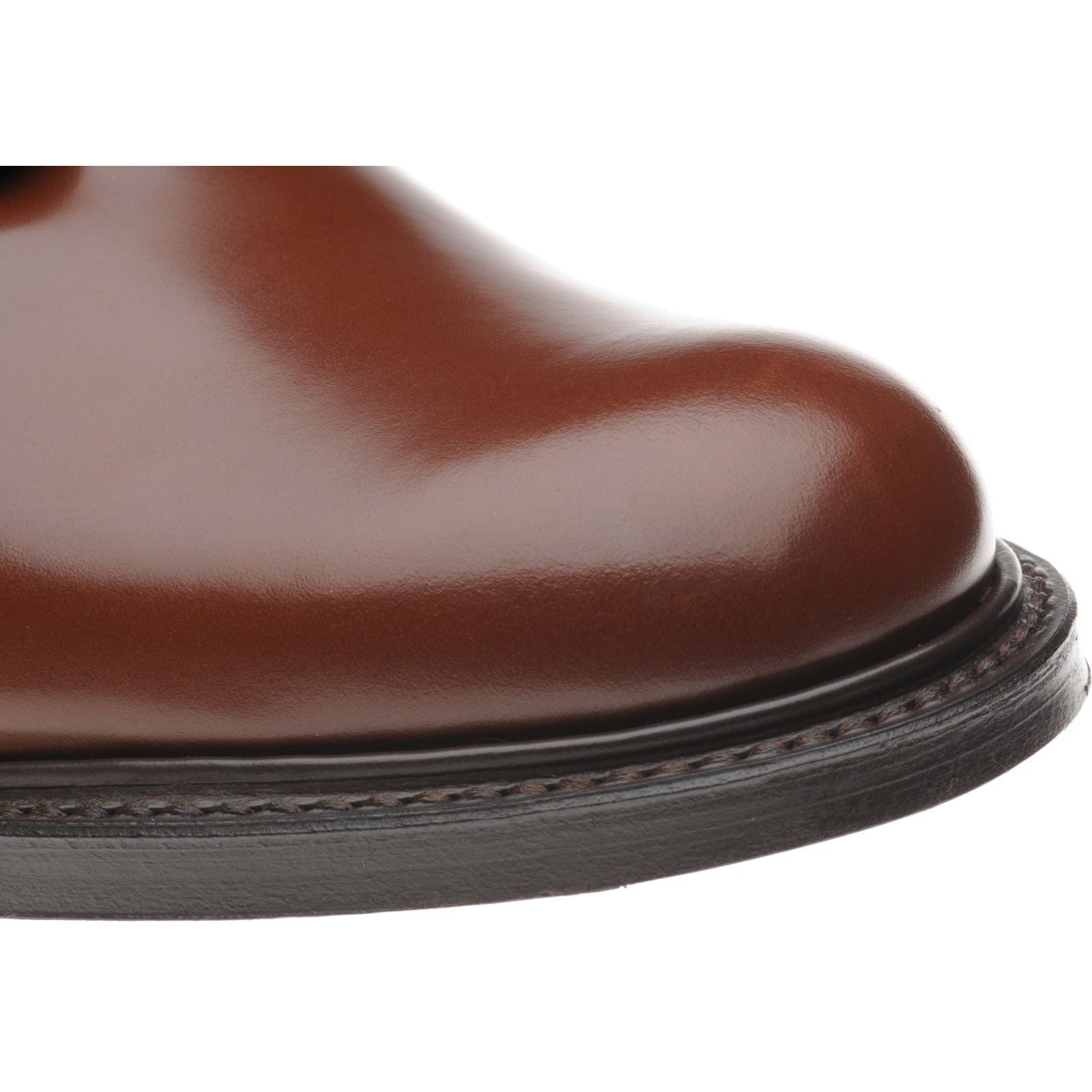 Product image for Herring Slaney mens Derby shoes in santalum brown polished