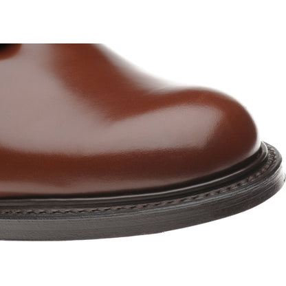 Product image for Herring Slaney mens Derby shoes in santalum brown polished