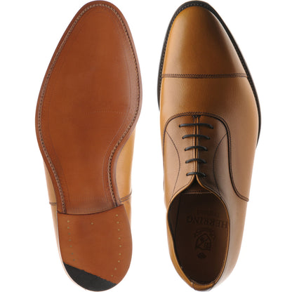 Product image for Herring Sligo mens Oxfords in tan grain calf