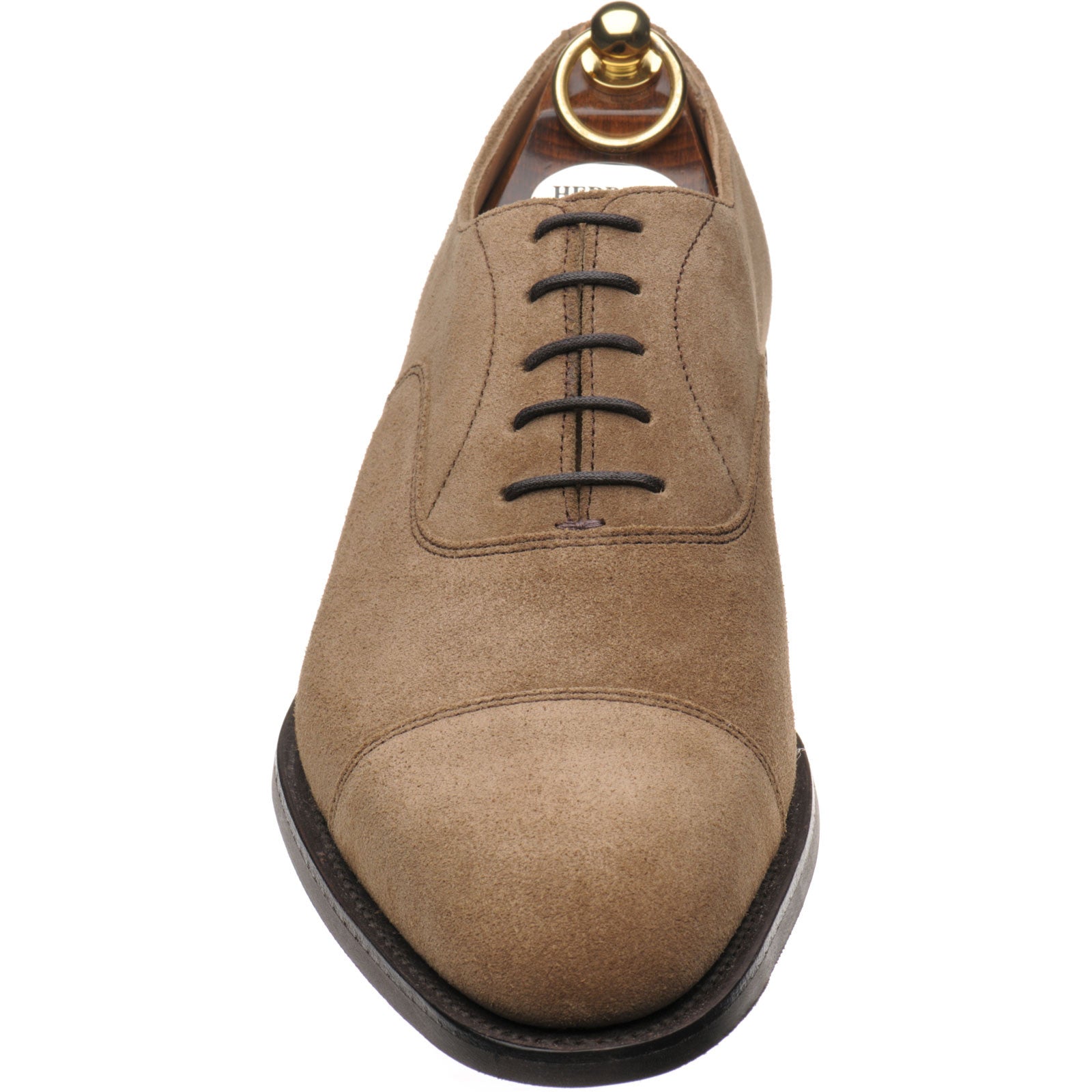 Product image for Herring Sligo Rubber mens rubber-soled Oxfords in taupe suede