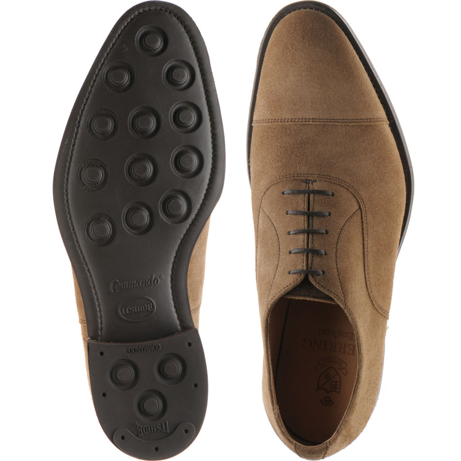 Product image for Herring Sligo Rubber mens rubber-soled Oxfords in taupe suede (second)