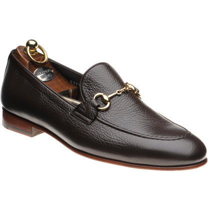 Product image for Herring Snaffle mens loafers in brown deerskin