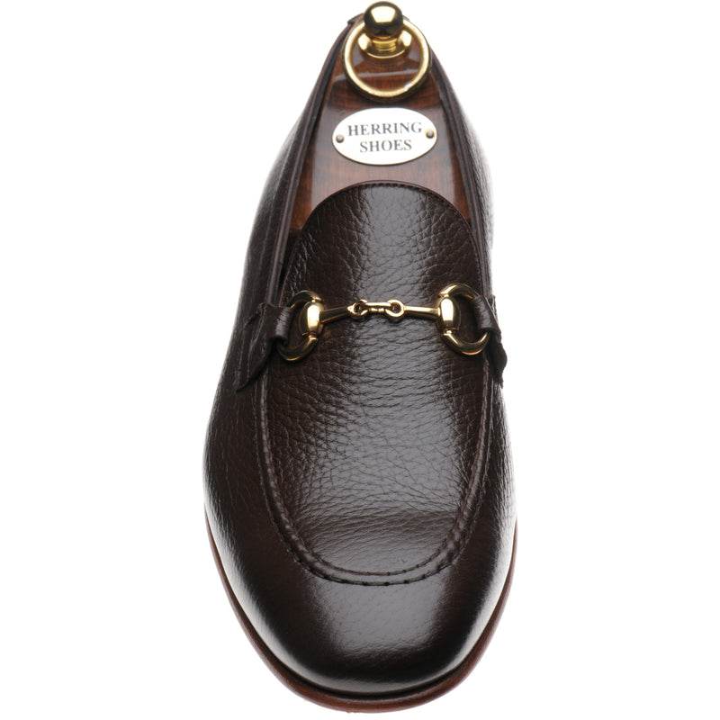 Product image for Herring Snaffle mens loafers in brown deerskin