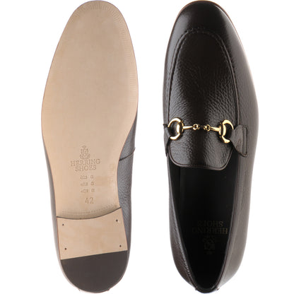 Product image for Herring Snaffle mens loafers in brown deerskin