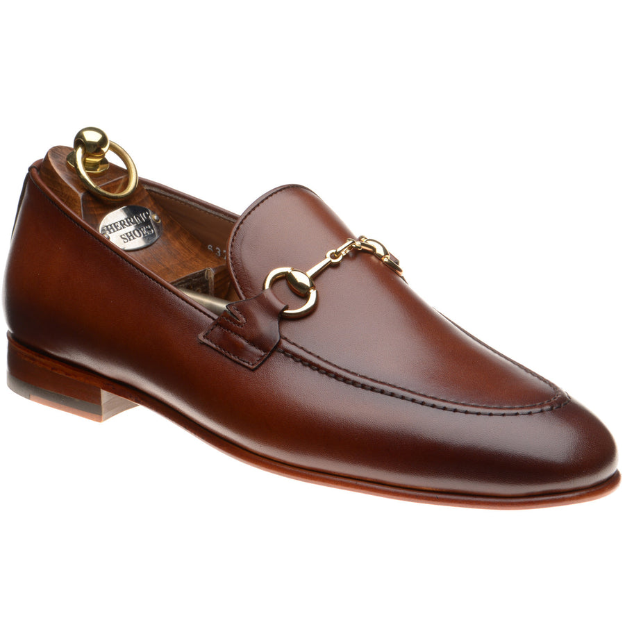 Product image for Herring Snaffle mens loafers in conker calf (second)